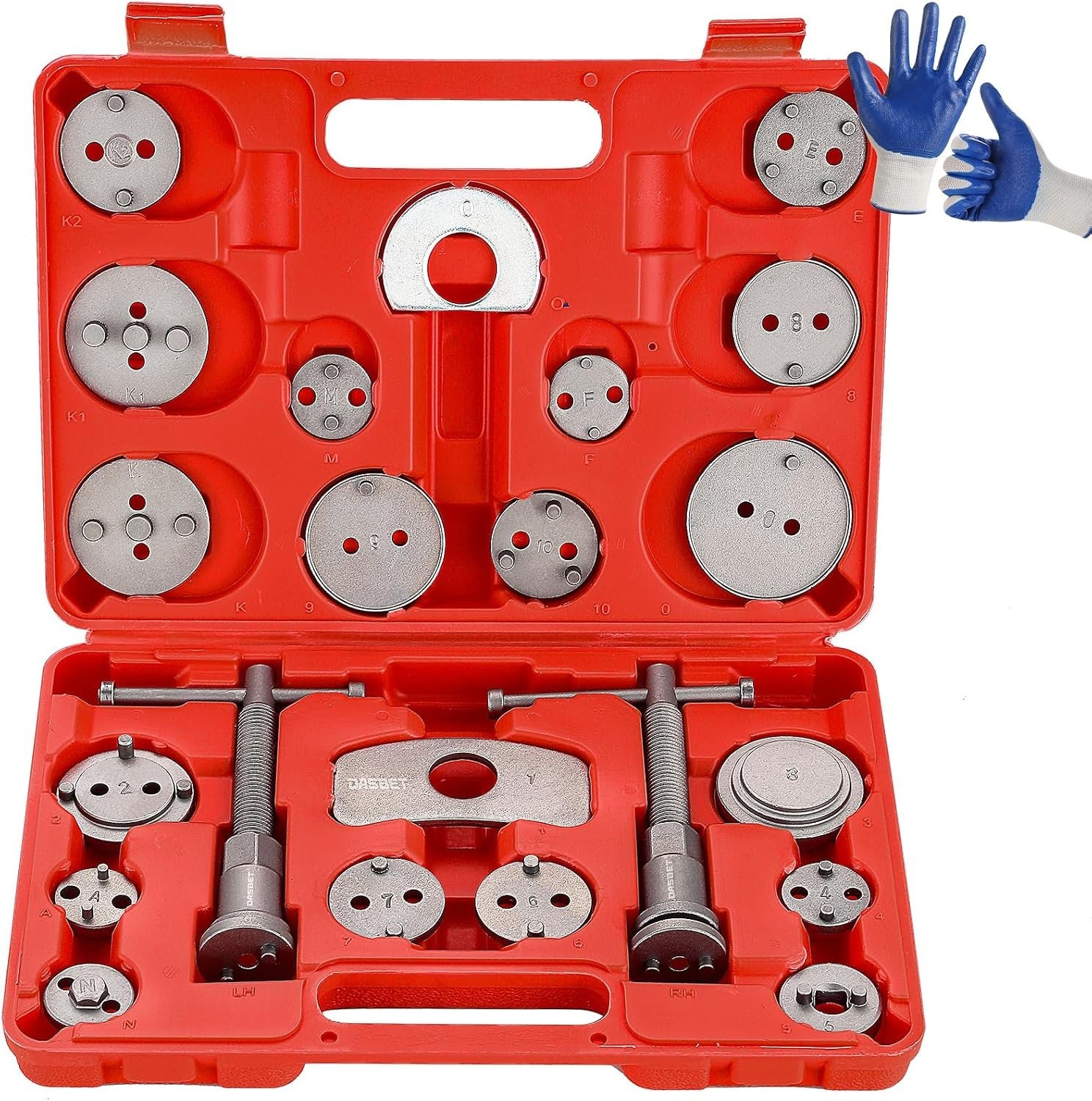 DASBET 24pcs Heavy Duty Disc Brake Caliper Tool Set Disc Brake Caliper Compresso