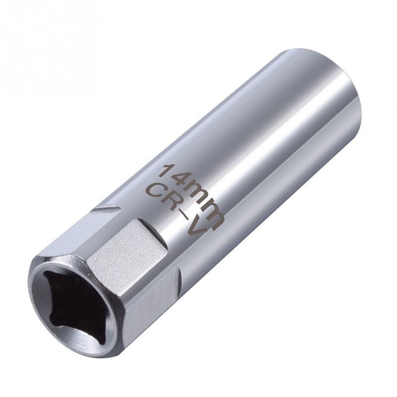 1PCS Spark Plug Socket Removal Tool Thin Wall 12 Points 14mm 3/8″ Drive