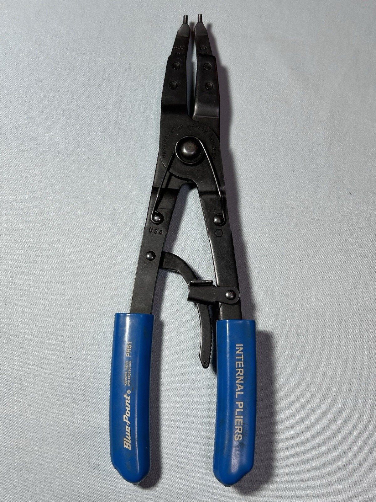 9 1/2 inches, Blue-Point Snap On -Internal Pliers PR-51-Like New