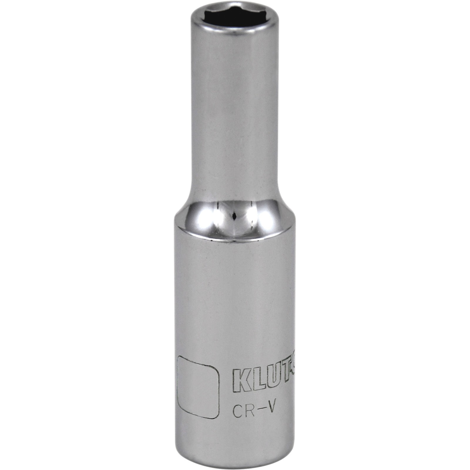 Klutch Deep Socket, Metric, 8mm, 3/8in.-Drive, 6-Pt.