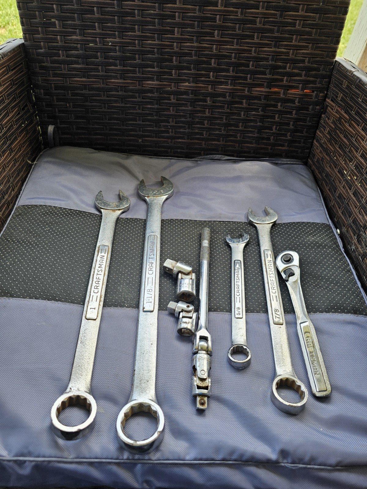 VTG Mix Tools Lot Wrenches & Ratchet,Proto,Craftsman,Snap-on Swivels Used #9