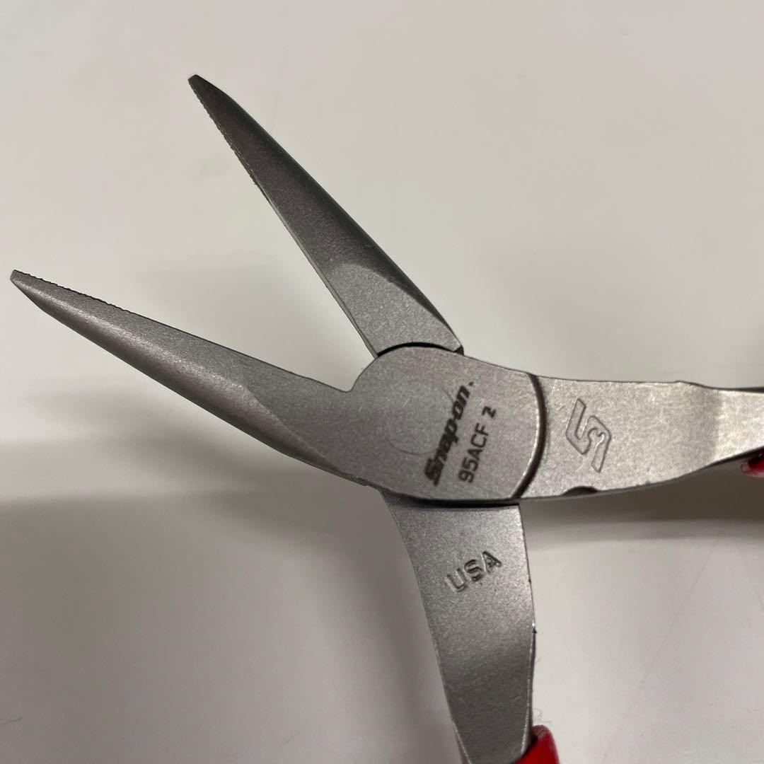 Snap-on 95ACF RED 6″ Soft Grip Talon Grip Needle Nose Pliers [Unused]