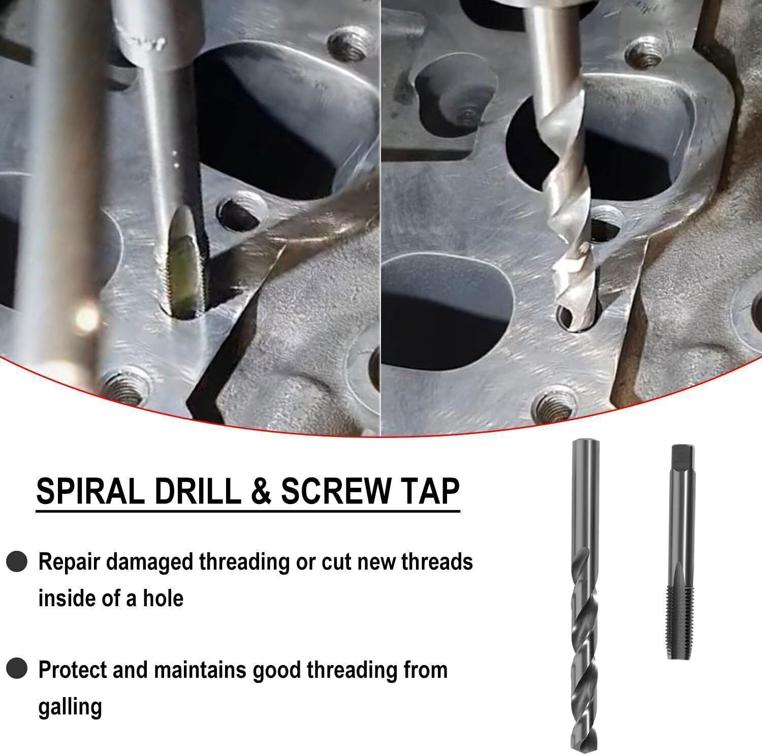 1420 Head Thread Bolt Repair Tool 11.5mm x 1.5 Engine Cylinder Head Repair Kits