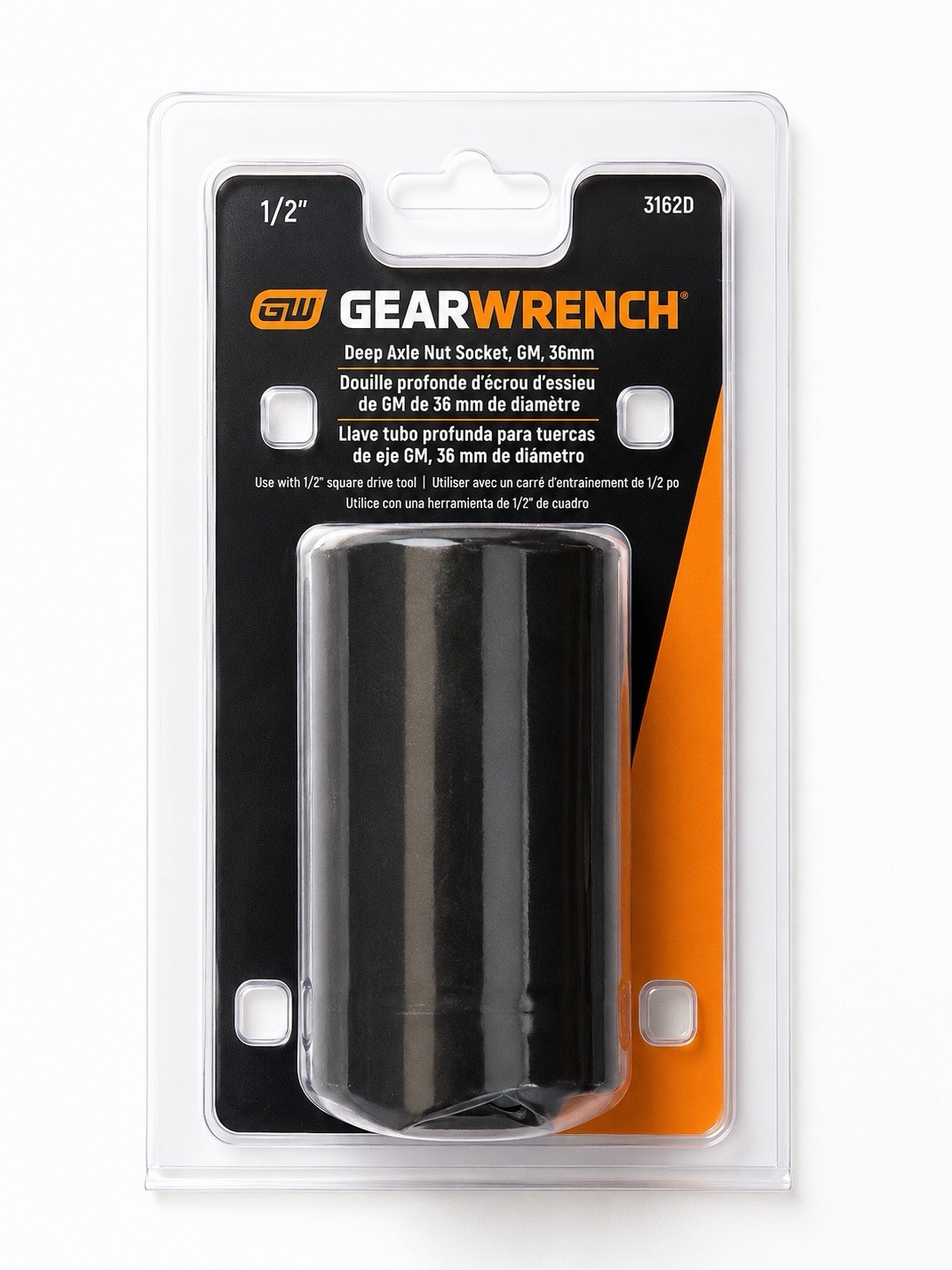 GEARWRENCH 3162D 36mm Deep Axle Nut Socket 1/2″ Drive GM Impact Socket NEW