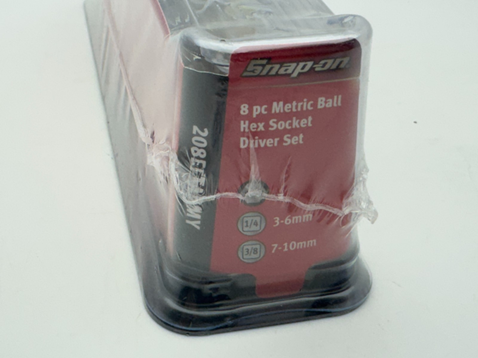 Snap-On NEW 208EFTABMY 8-Pc Combination Drive Metric Ball Hex Bit Socket Set