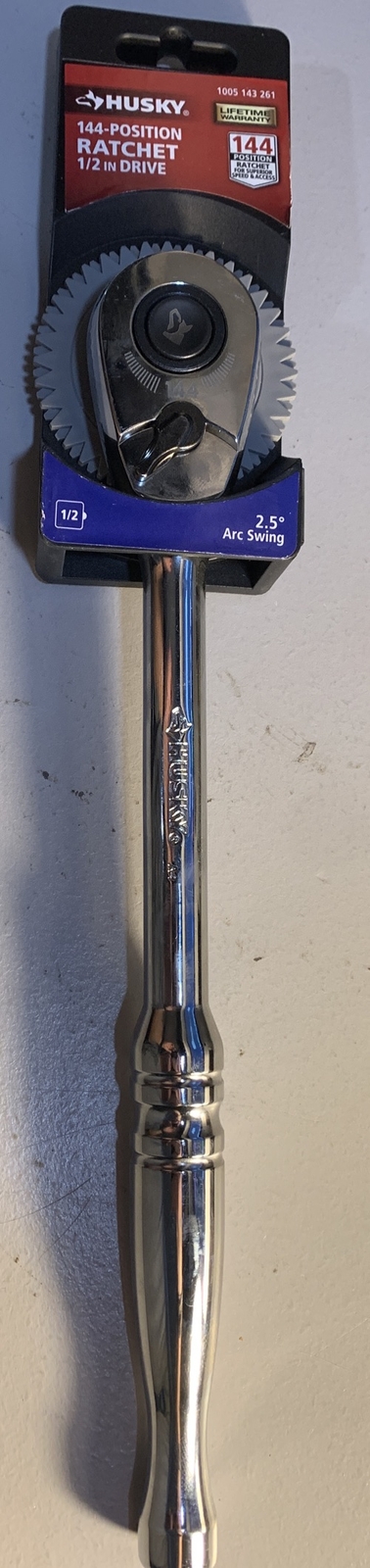 Brand New! HUSKY 1005-143-261 1/2 in. Drive 144-Tooth Pro Ratchet