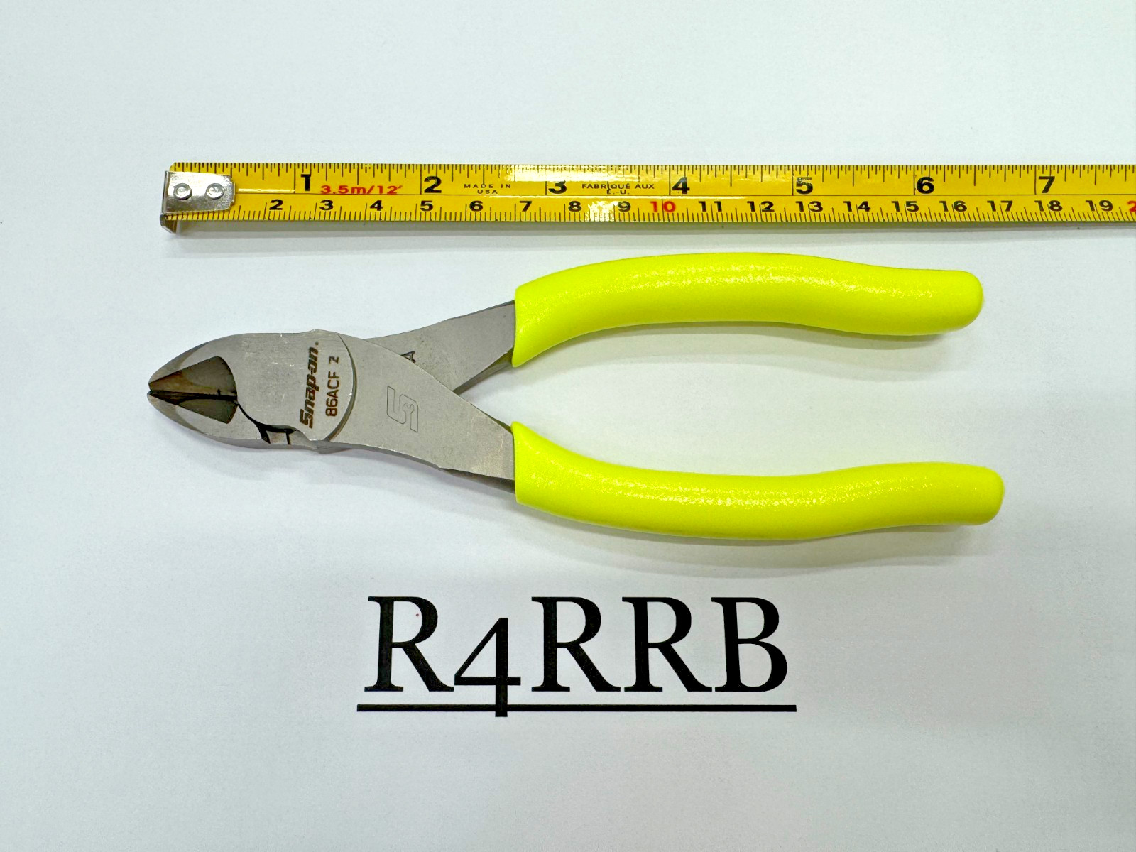 Snap-on Tools USA NEW RARE HIVIZ 6″ Soft Grip Diagonal Cutter Pliers 86ACFHV
