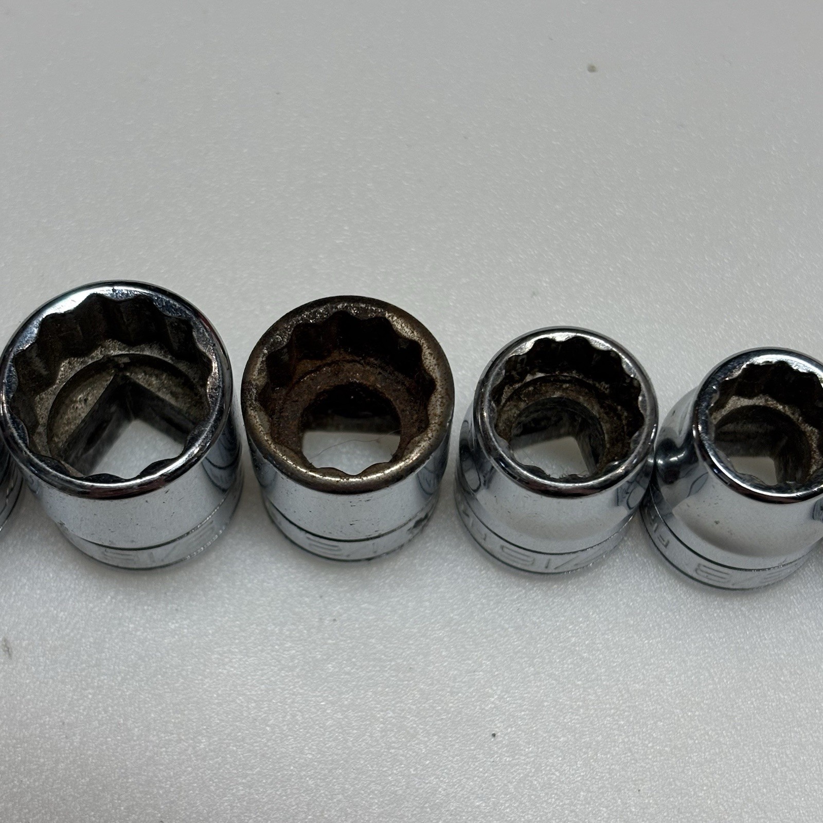 Snap On 12Pc 3/8 Drive 12Pt SAE Socket Set