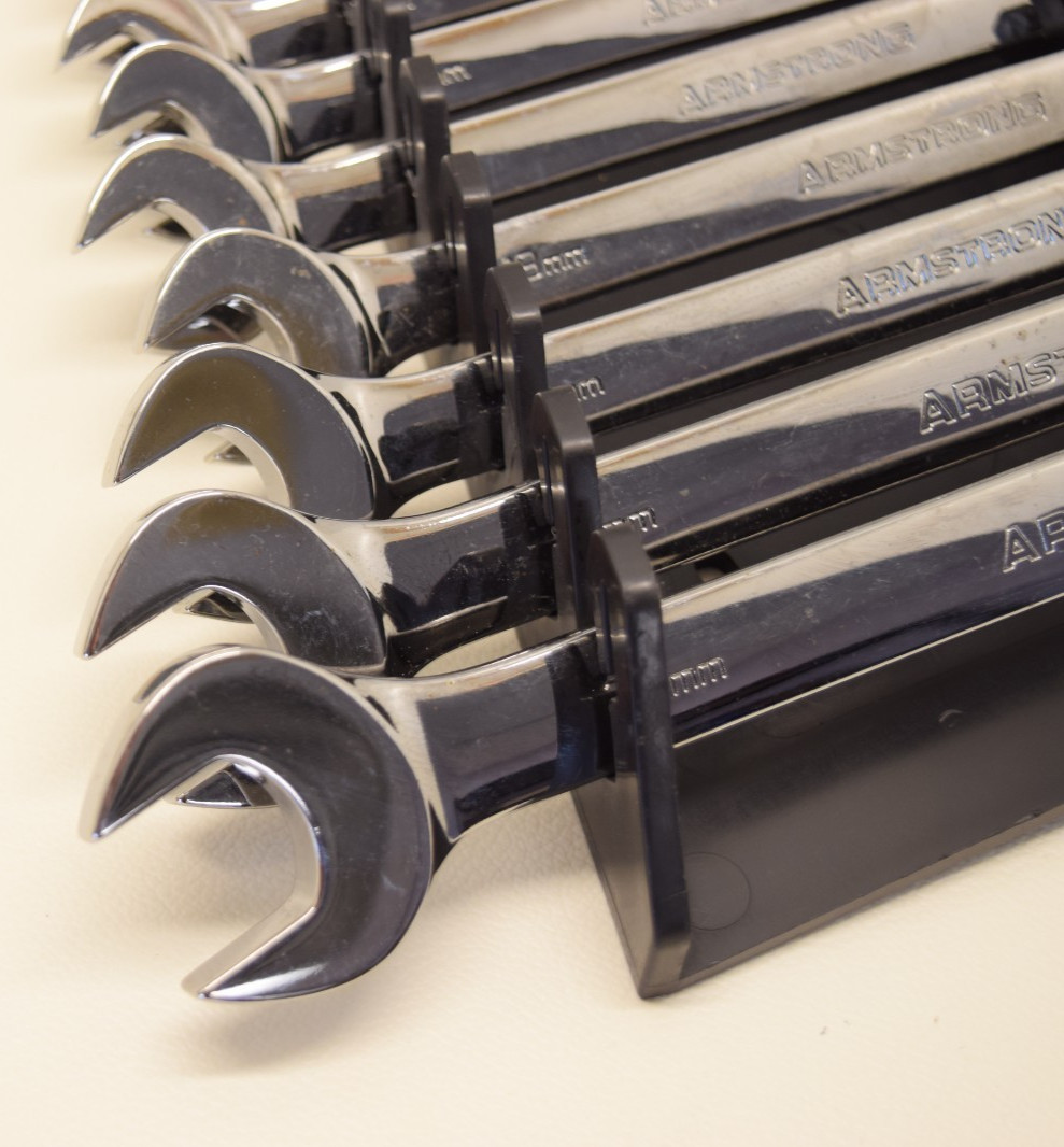 Armstrong Tools 15 Piece 12-Point Metric Combo Wrench Set 7-19mm & 21-22mm NEW