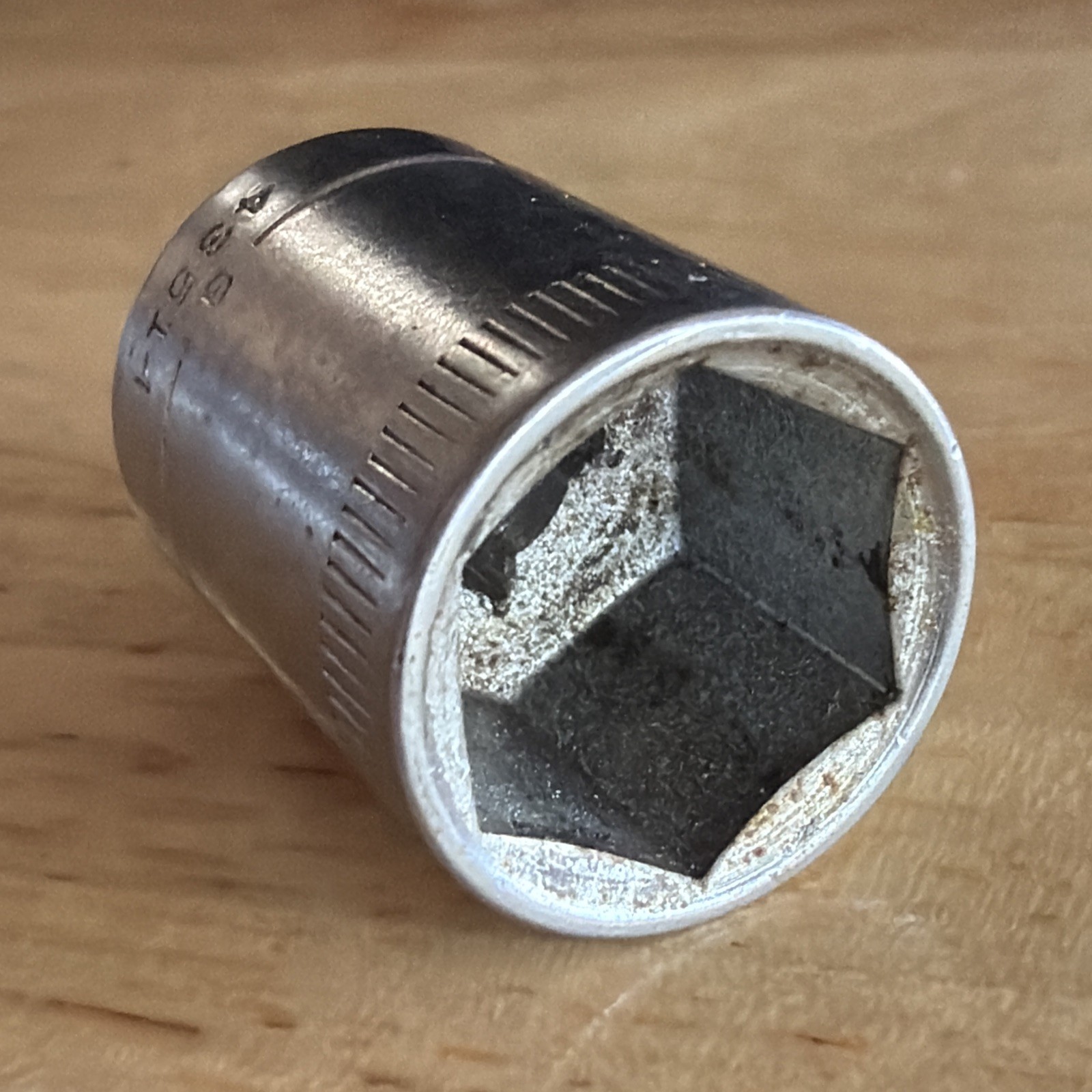 Craftsman 13mm Shallow Socket 1/4″ Drive 6 Point G Series Top Knurl 43514 USA