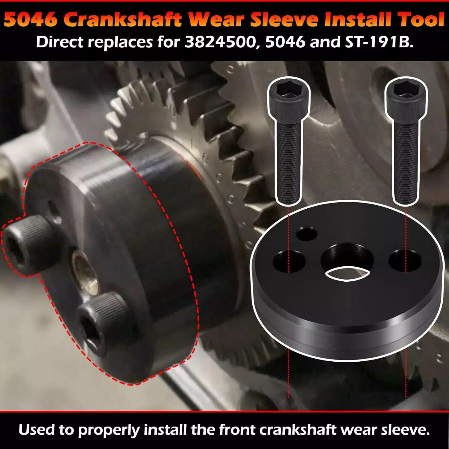 For Cummins 5.9L 6.7L Front Cover Crankshaft Seal & Wear Sleeve Installer Tool