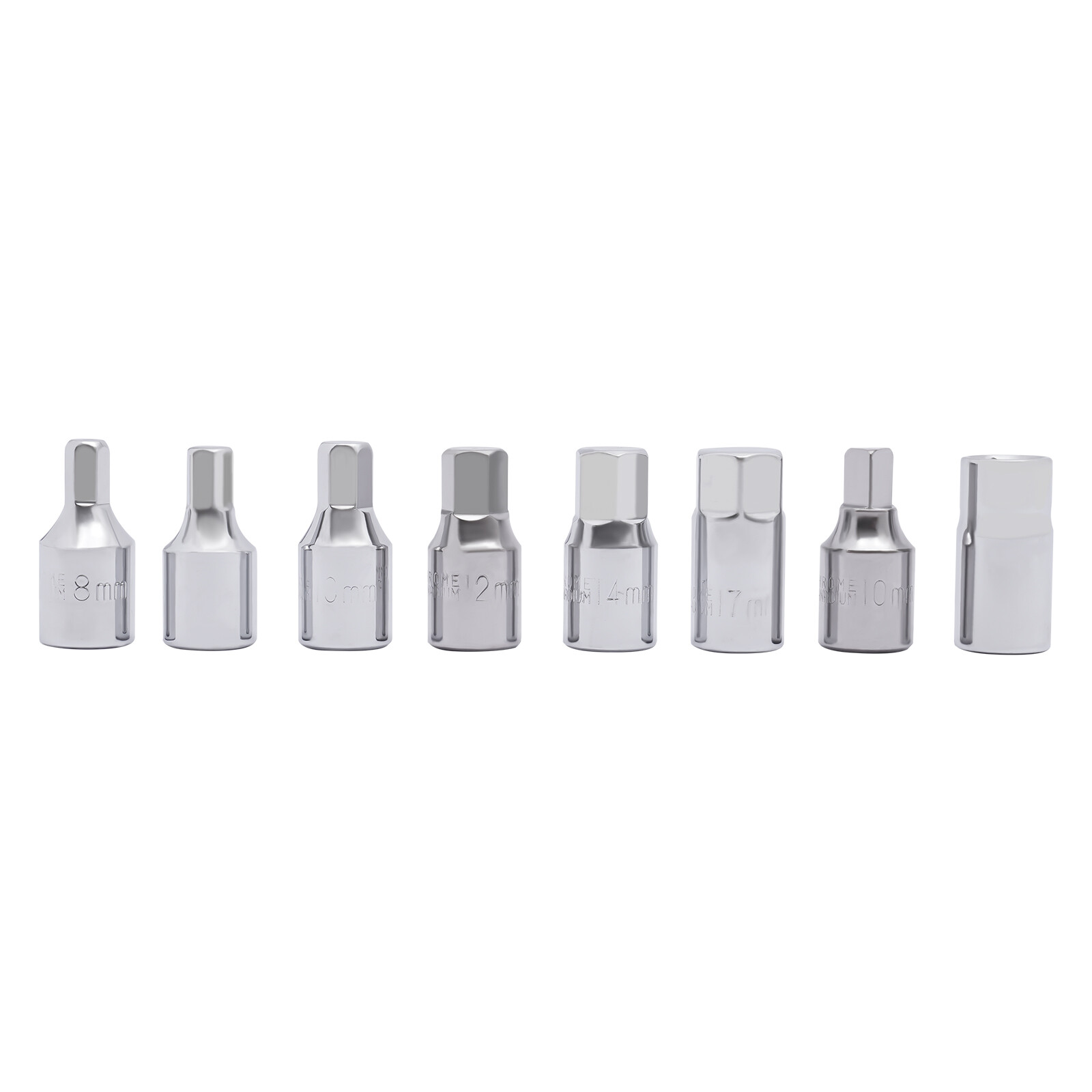 18PCS Oil Drain Pipe Plug Square Triangle Socket 3/8» Drive Removal Tool Set
