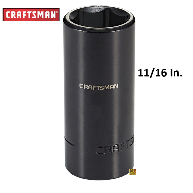 Craftsman 1/2 Inch Drive Impact Deep Socket 6 Point Metric MM Inch SAE Pick Size