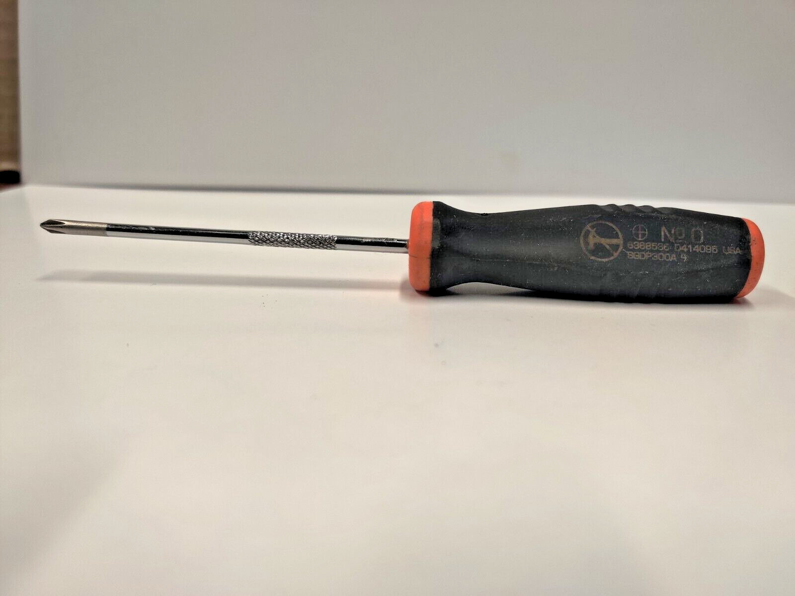 SNAP ON SGDP300A #0 PHILLIPS BLACK /ORANGE MINI SOFT GRIP HANDLE SCREWDRIVER
