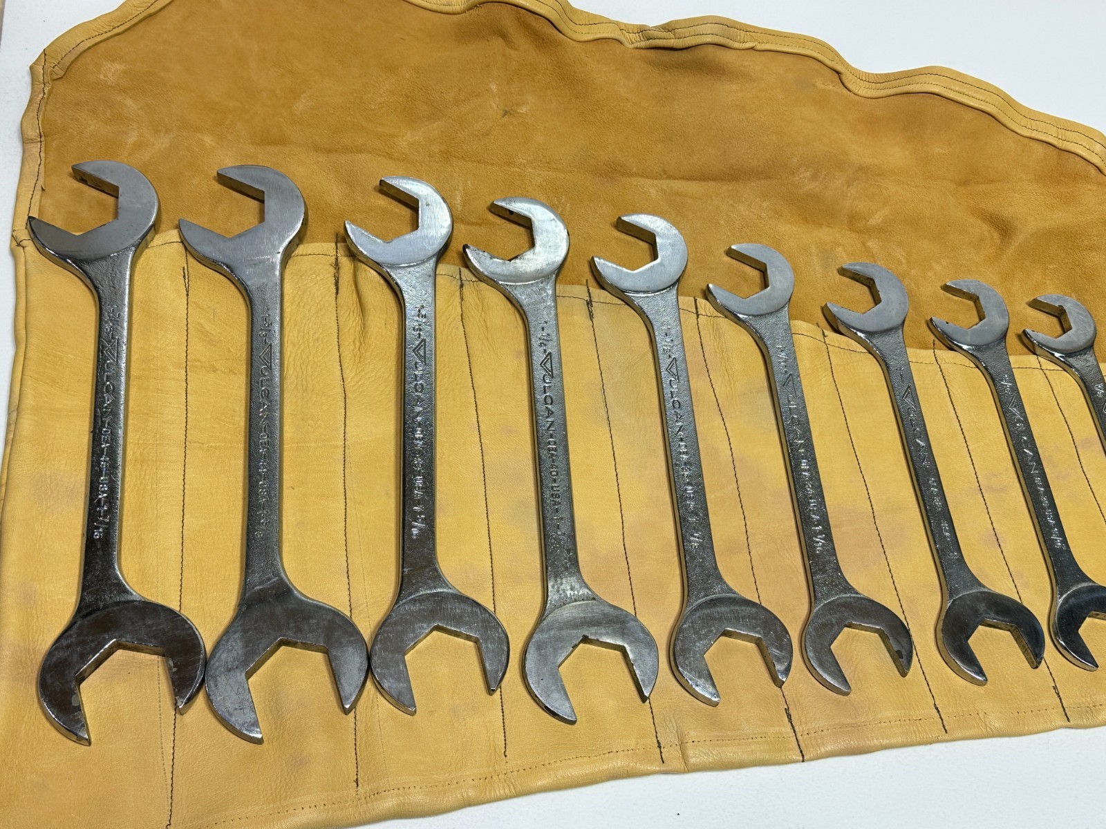 🇺🇸 VULCAN Williams 17pc USA SAE 3/8 to 1-7/16″ Open-End 4-Way Angle Wrench Set