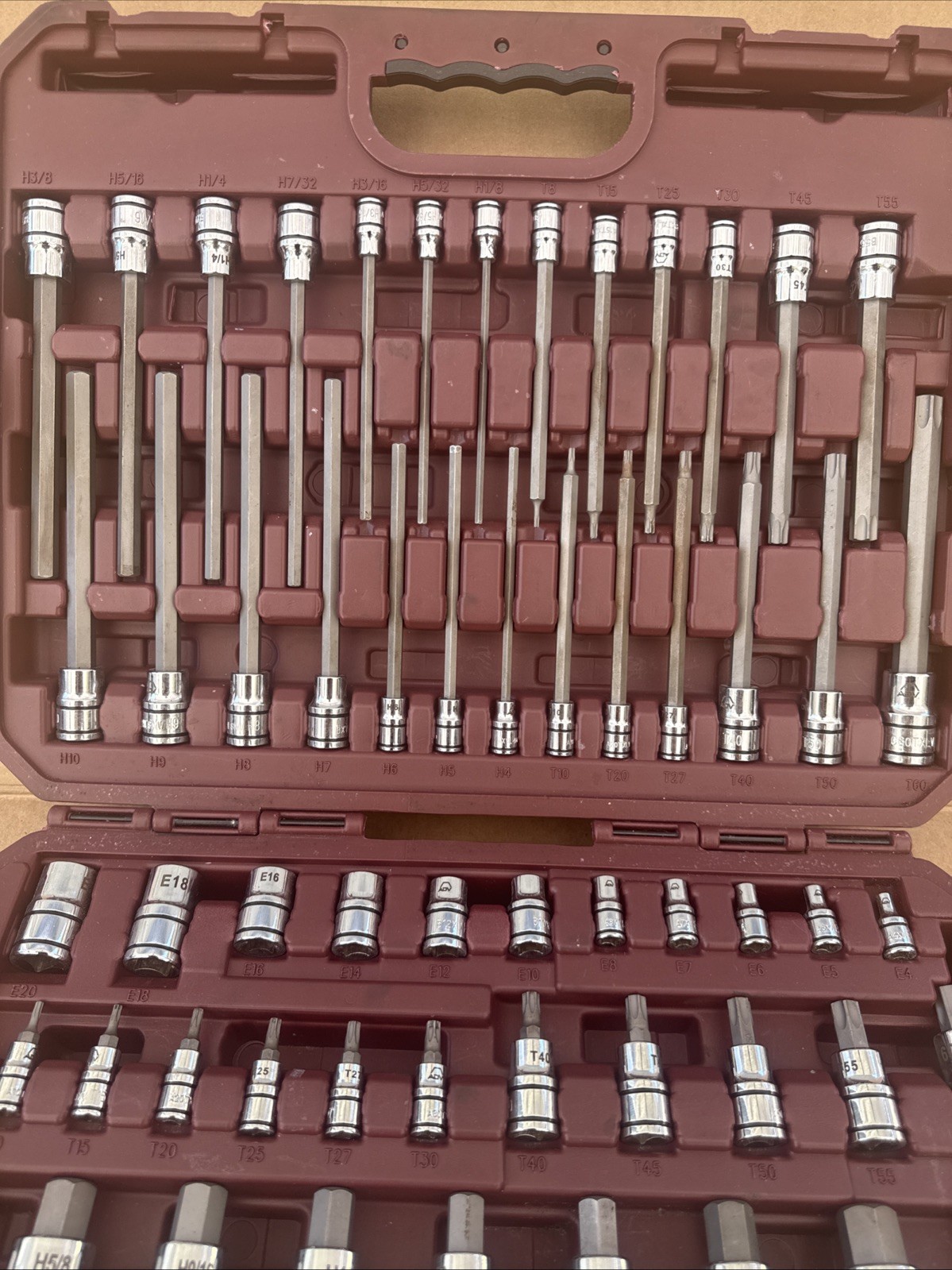 Matco Tools 75 Piece Master Torx And Hex Socket Set Snap Latch Case SBS75VA