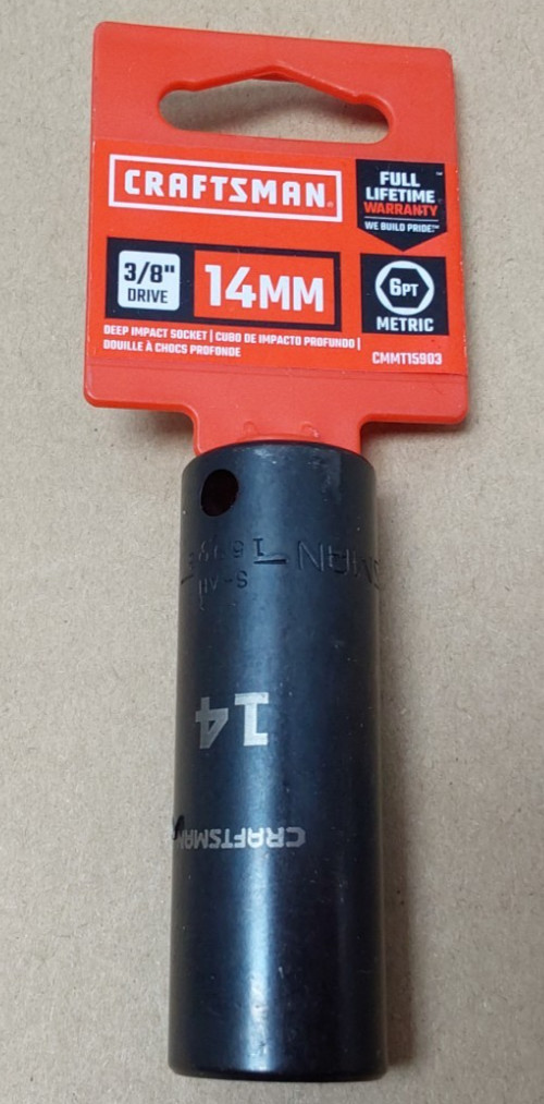 Craftsman 3/8″ Drive 14mm Deep Impact Socket 6 Point CMMT15903 – NEW