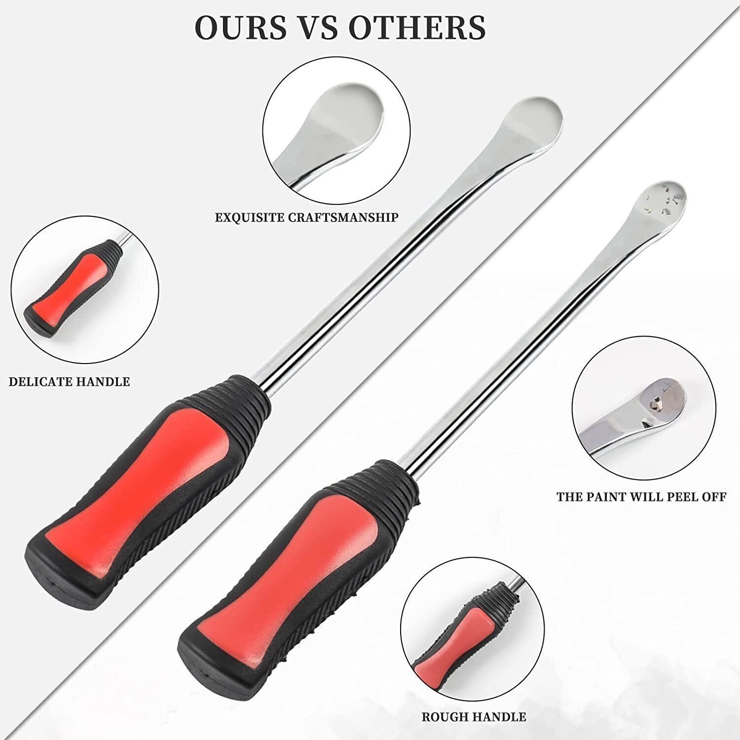 Professional ATV Motorcycle Bike Spoon Tire Lever Iron Tool Change Kit Durable