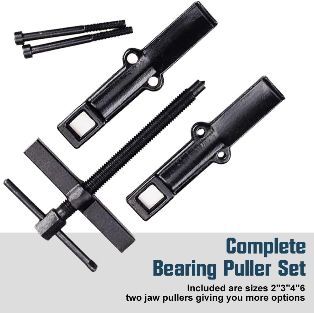 4 Bearing Puller 2in, 3in, 4in, 6in with 2 Jaws