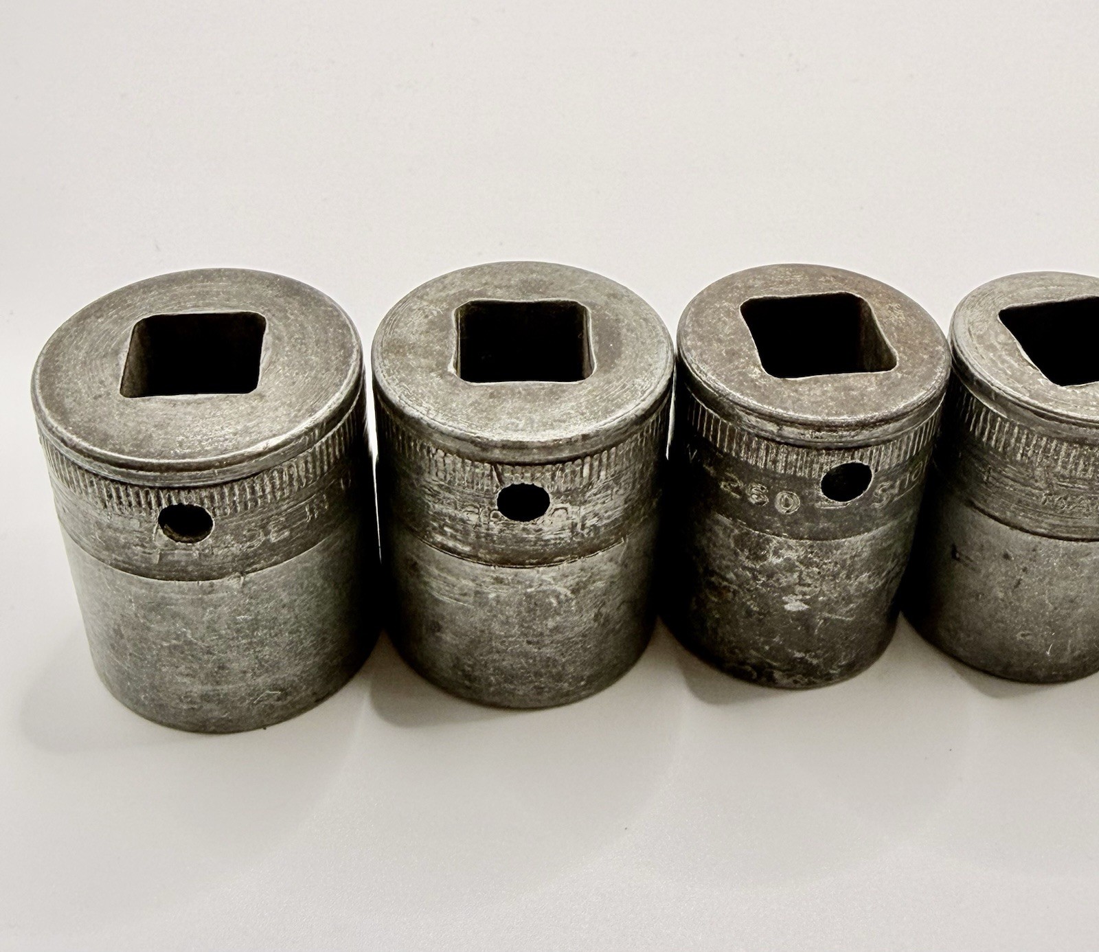 Vintage Snap-On USA Socket Set 1/2” Drive 12 Point – 10 Pcs Total