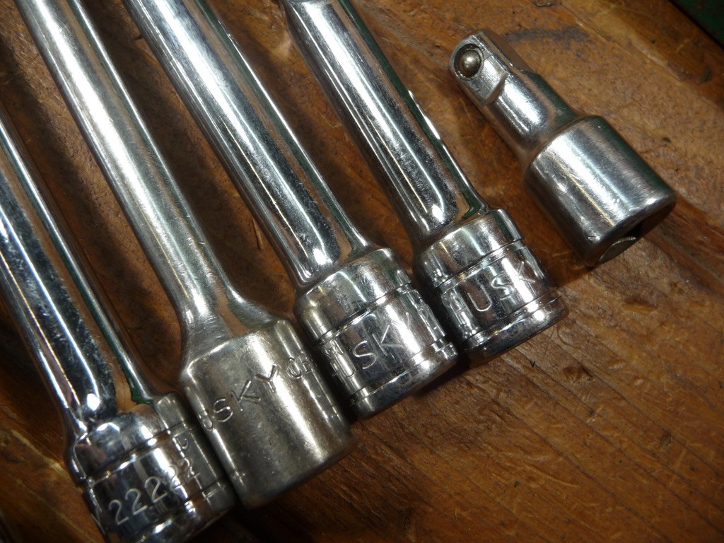 SK Tools Box w Husky 3/8 in. Drive Ratchet and Socket Set