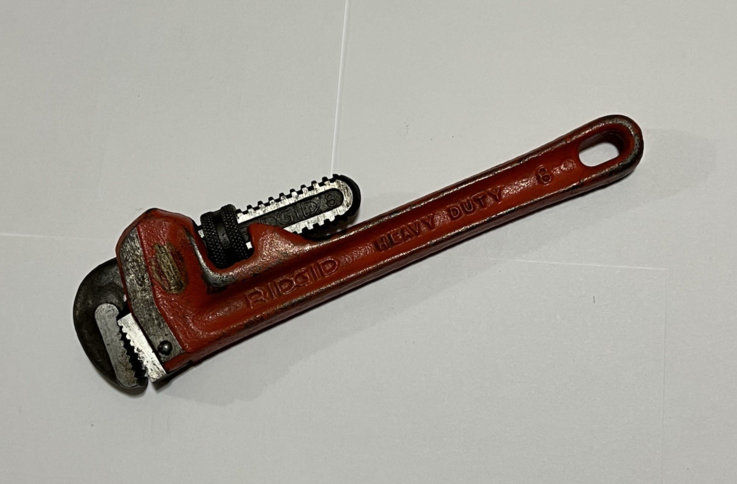 RIDGID Vintage Ridge Tool Co 8″ Heavy Duty Straight Pipe Wrench USA NICE