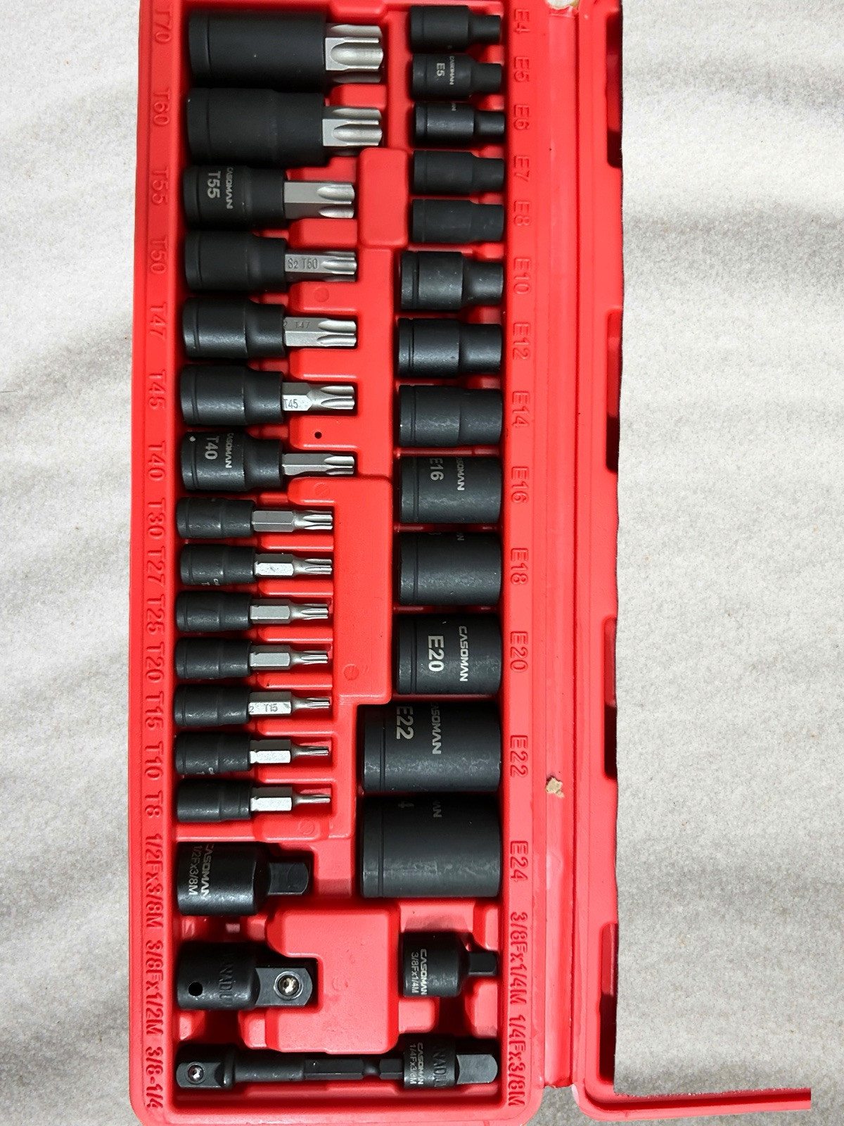 32 Pcs Torx Bit Socket Set And Female External Sicker Set T8-t70 , E-4-e24