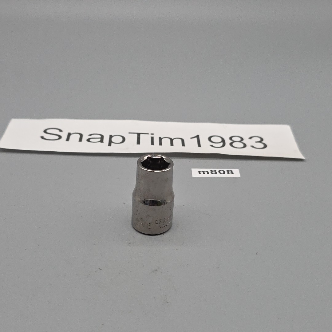Craftsman Tools 1/2″ Drive Standard SAE Socket, 1/2″ 6pt #45885 USA