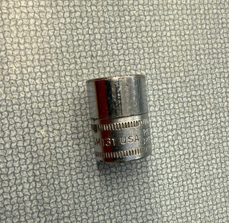 Vintage Underline Snap-on logo 13mm 3/8″ drive 6 point socket FSM131 Made in USA