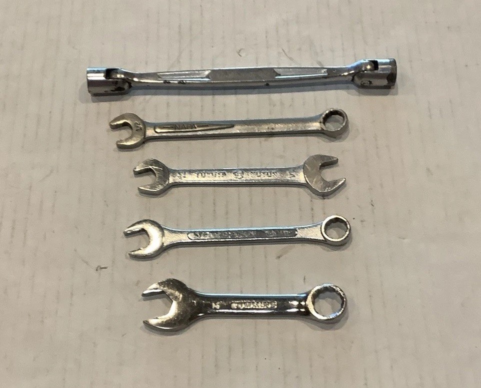 Combination Wrenches Snap On, Cummins, Toyota Motor, Napa, Thorsen Lot of 5