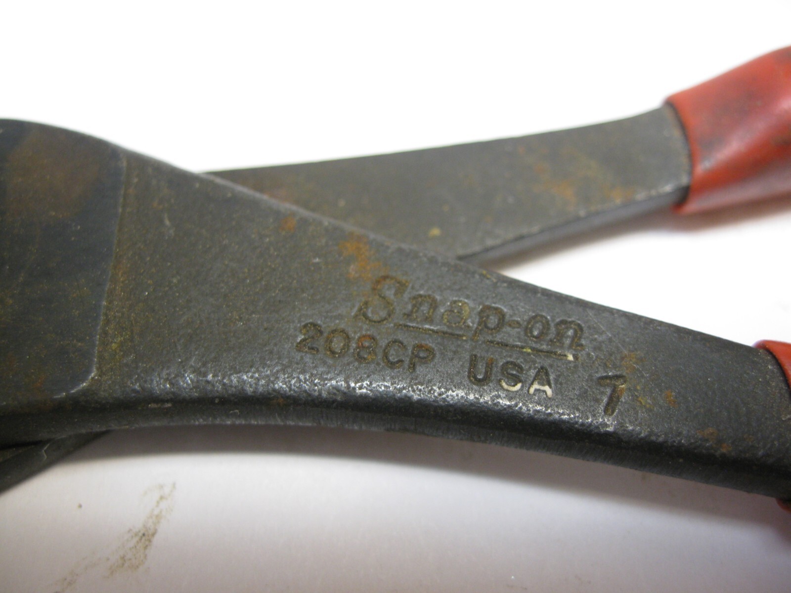 Snap-on tools USA 208CP Battery Bolt Pliers Side Mount Angle Nose Offset Nice!