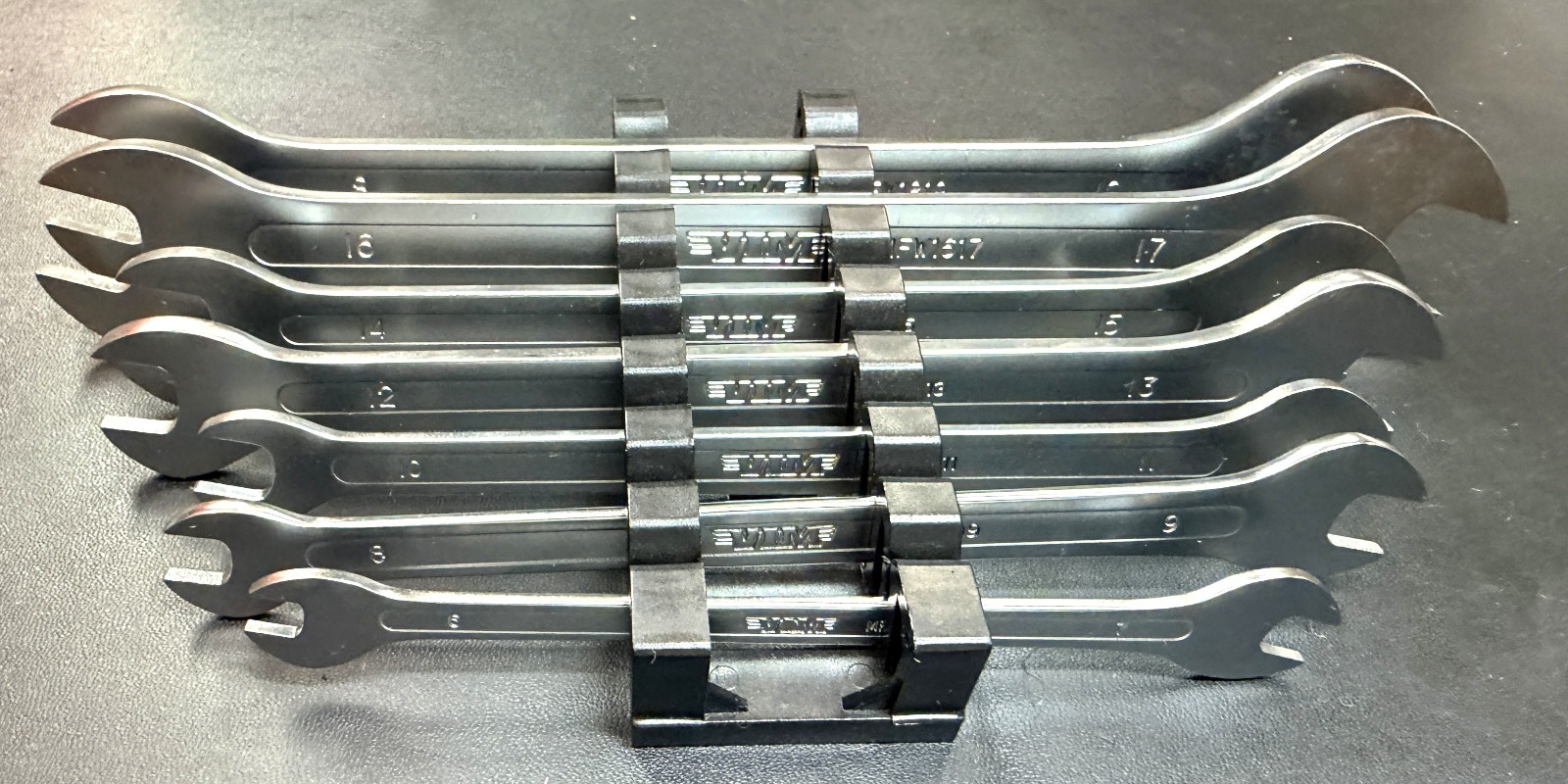 VIM Tools VIMMFW100 7-Piece Metric Flat Thin Wrench Set , 6mm to 19mm