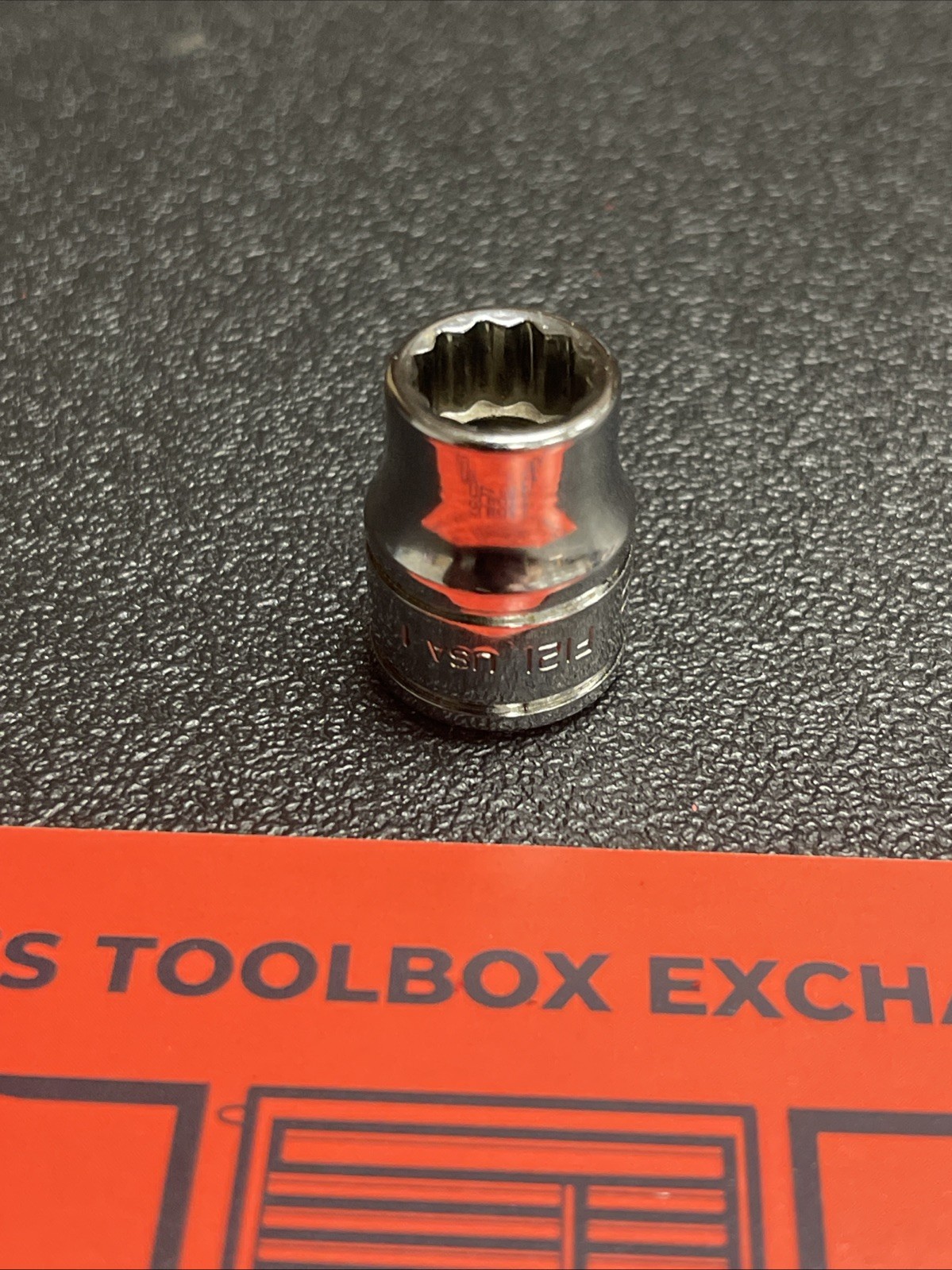 Snap-On Tools USA NEW 3/8″ Drive 3/8″ SAE 12 Point Shallow Chrome Socket F121