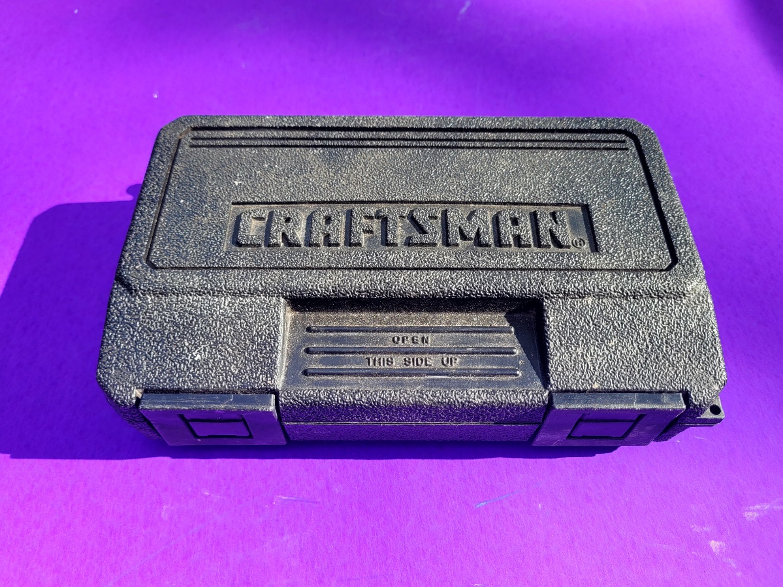 Vintage CRAFTSMAN Socket Set And Case 10- 6 PT sockets 1 Extension 3/8 DRIVE