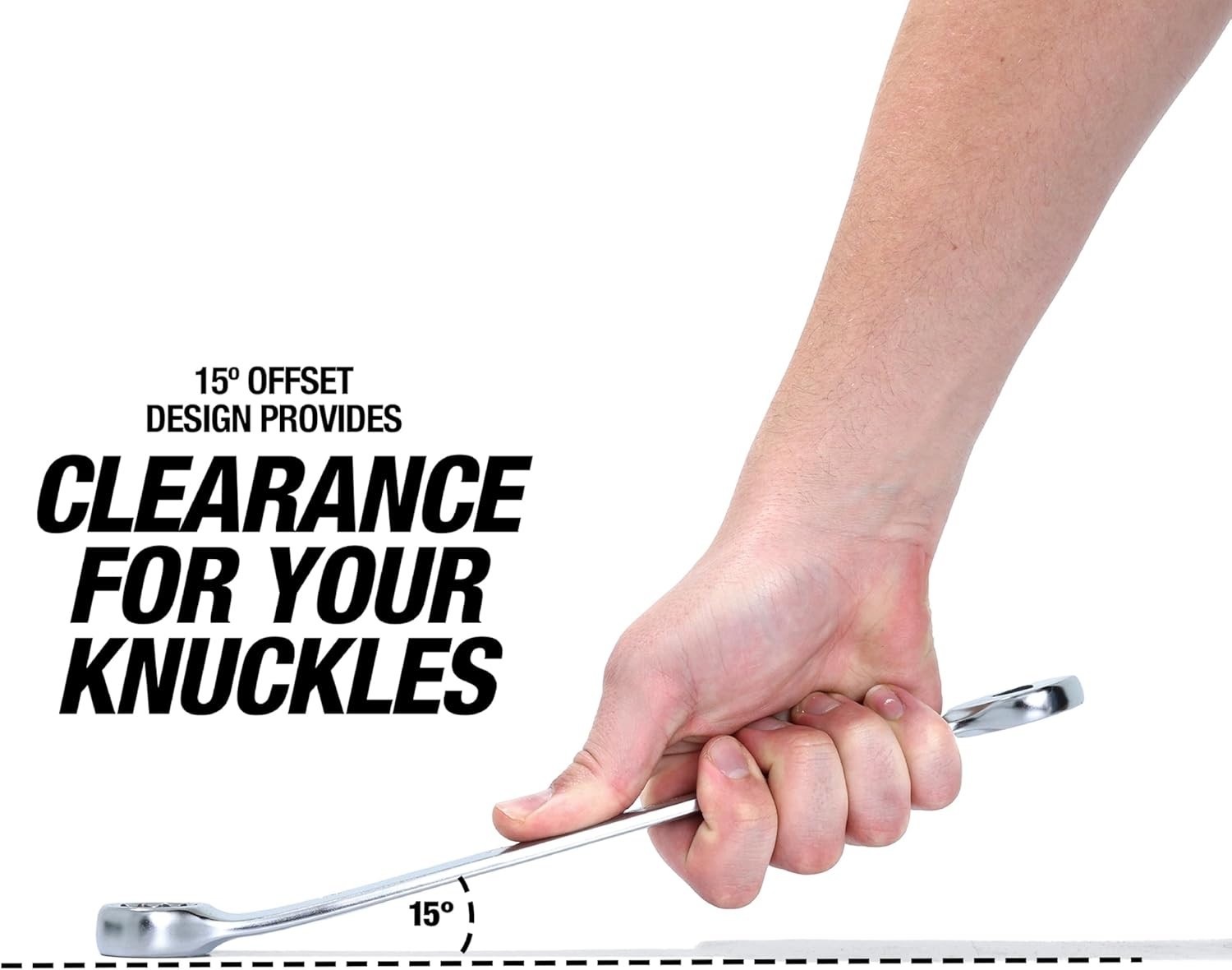 OEMTOOLS 22019 16 mm Metric Combination Wrench | Long-Shaft Wrench Allows for Ap