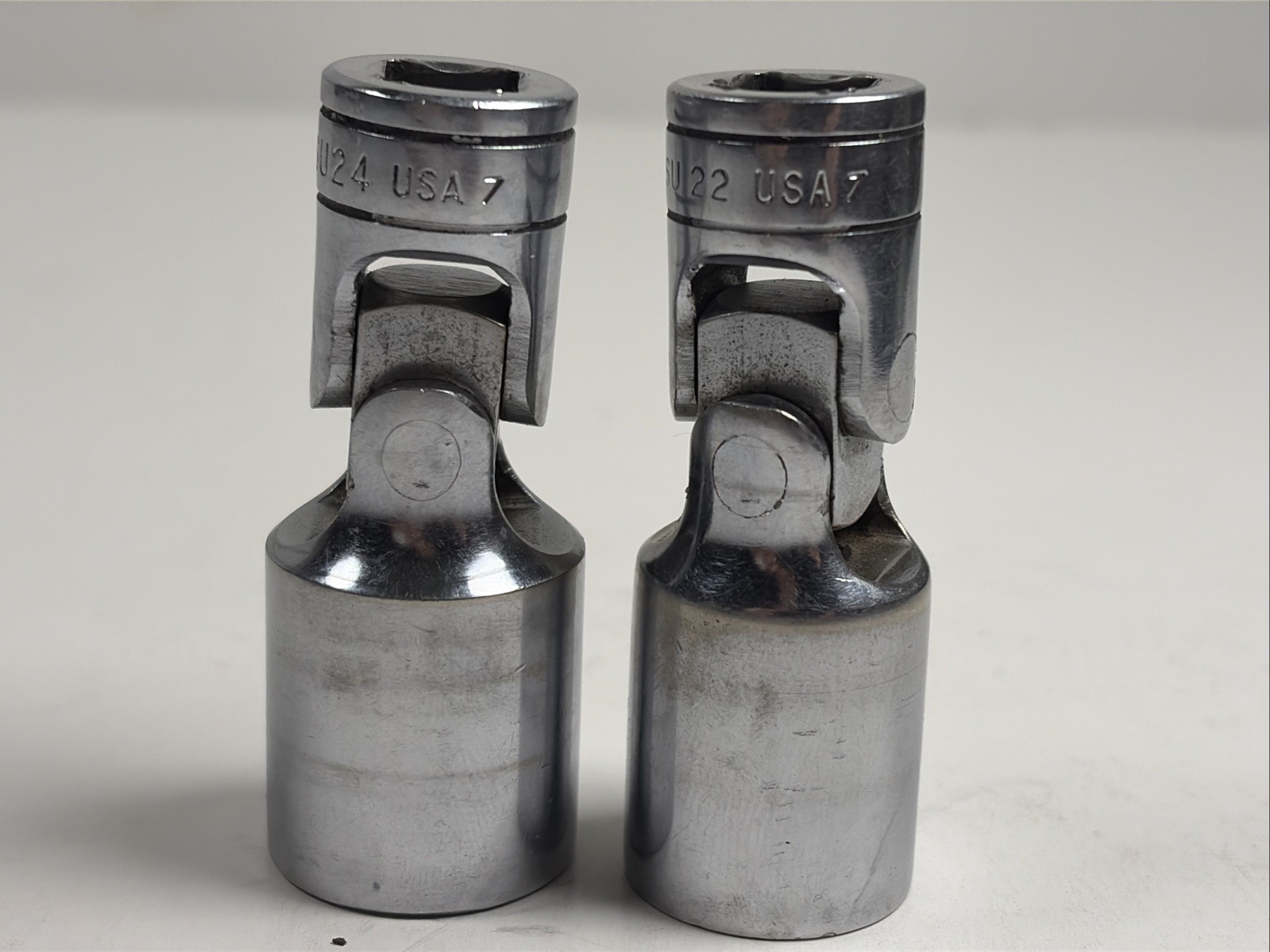 Snap-on FS24 & FS 22 Swivel Sockets 3/8″ Drive 6 Pt Universal Chrome
