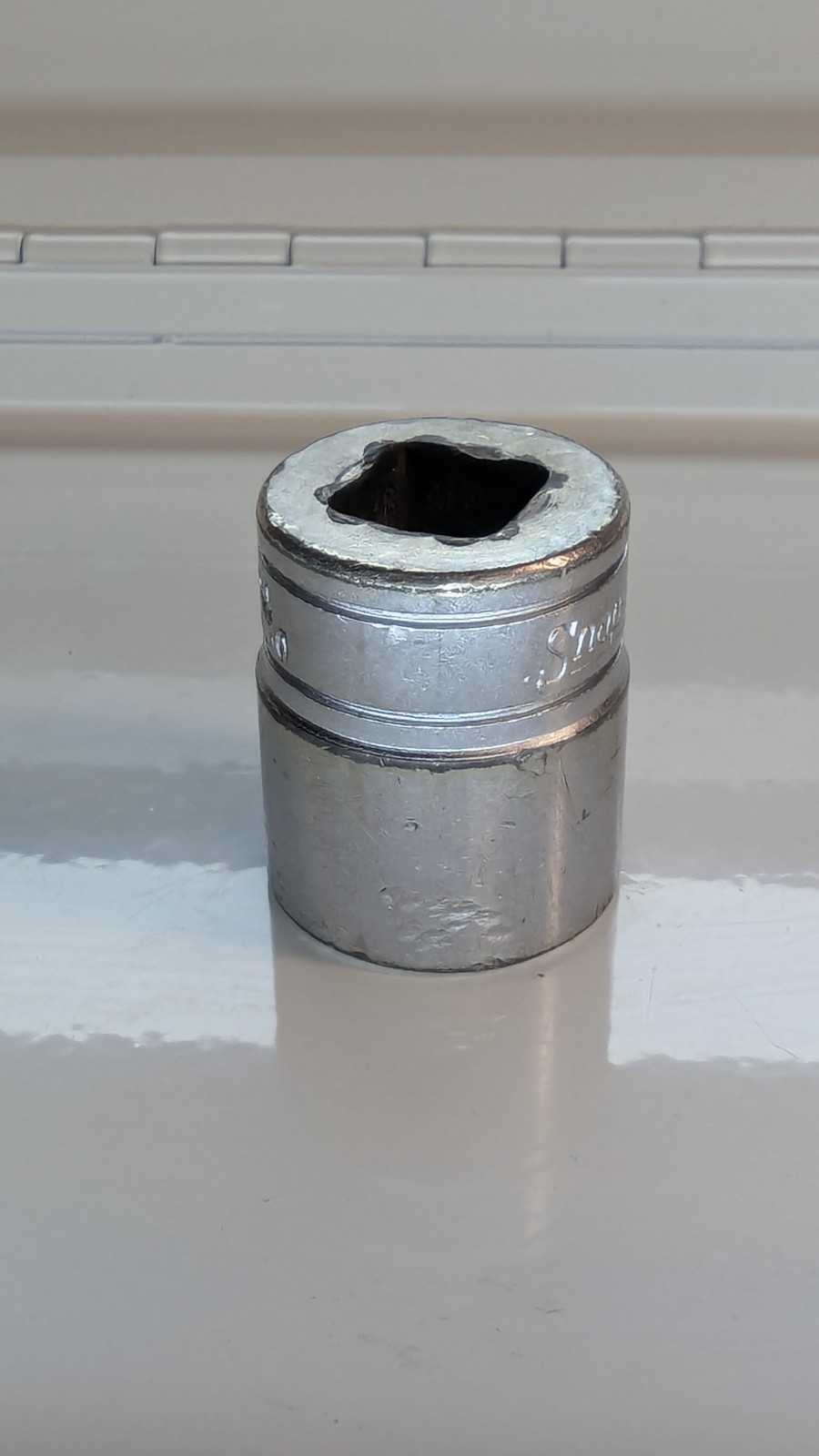 Snap-on FSM17 3/8″ Drive 17mm Metric 6-Point Shallow Chrome Socket USA Tool