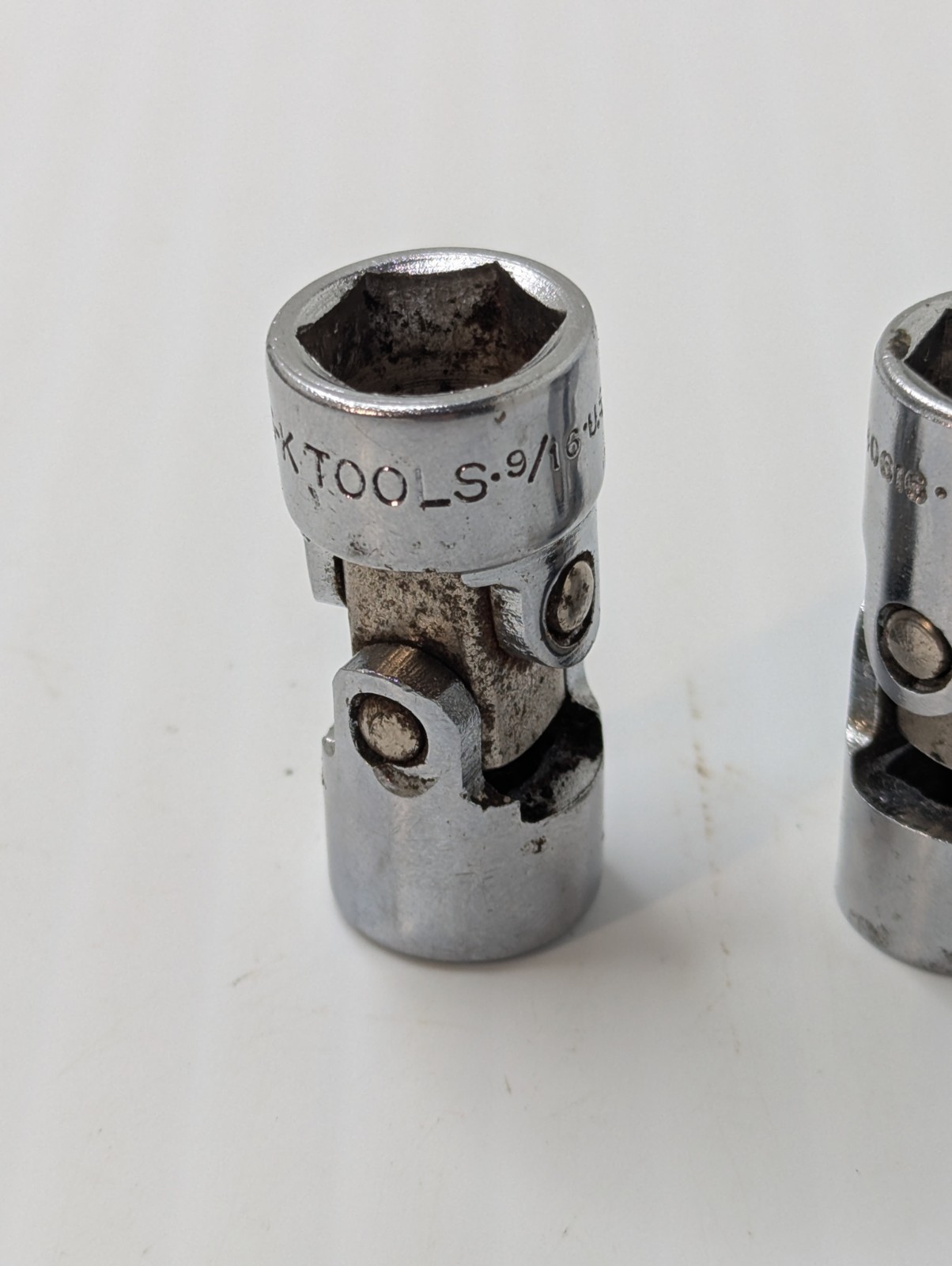 Lot Of 3 S-K 3/8″ Drive Universal Swivel Sockets 6-point 7/16, 1/2 & 9/16