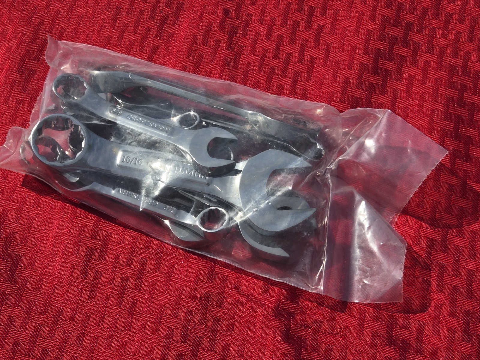 Vntg NOS Craftsman Professional 10pc SAE Stubby Combination Wrench Set VV USA