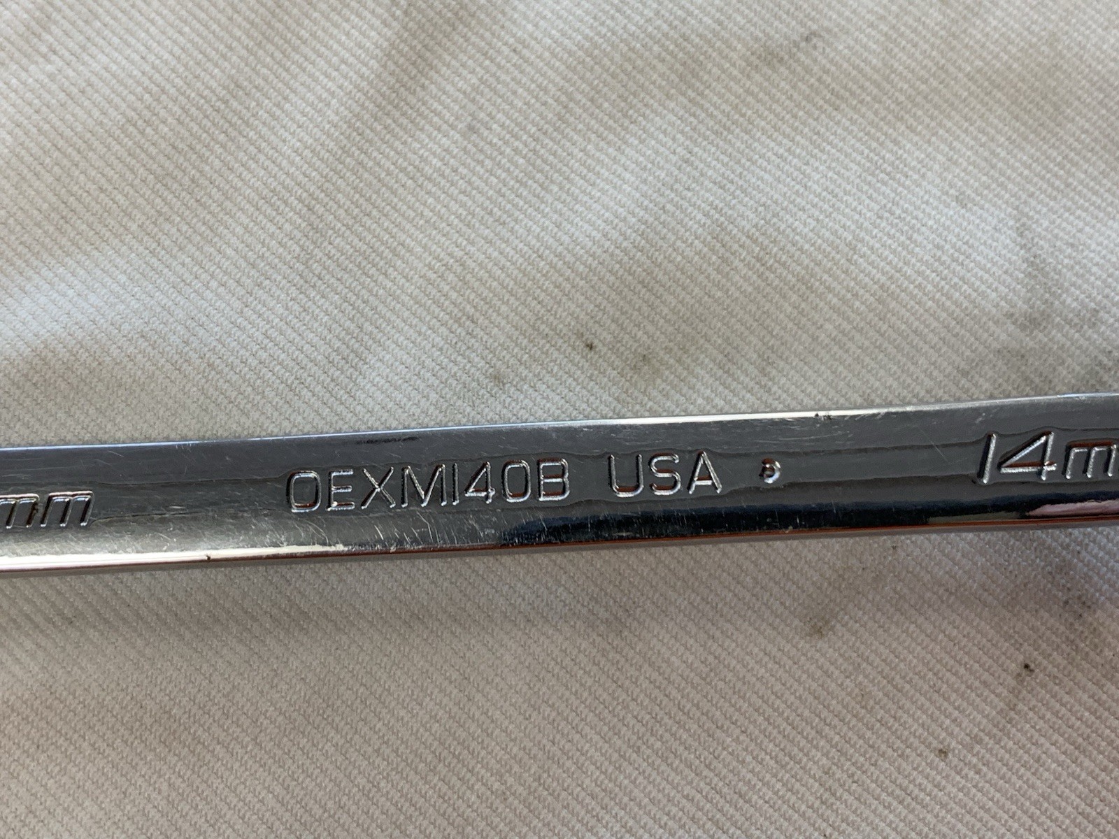 Snap-On 14MM 12PT Metric Chrome Combination Wrench USA OEXM140B