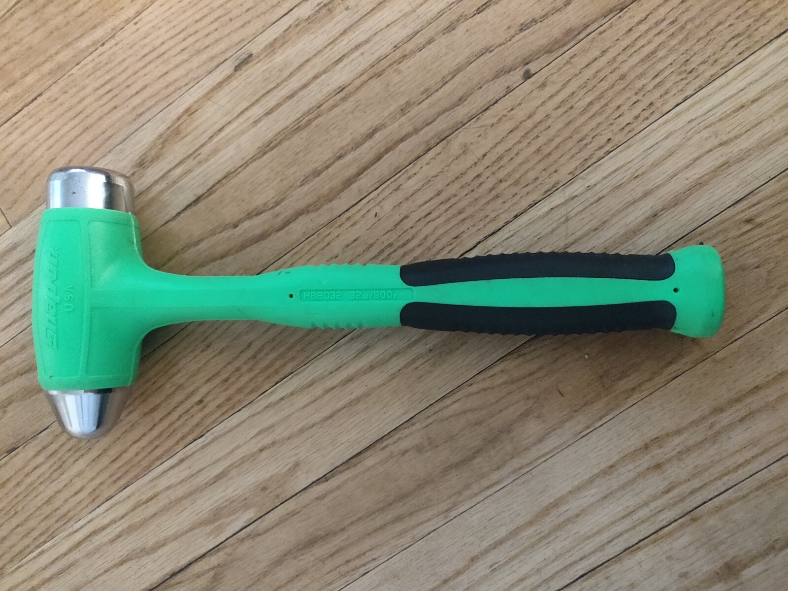 Snap-on Tools USA 32oz/900g GREEN Soft Grip DeadBlow Hammer HBBD32 100 year
