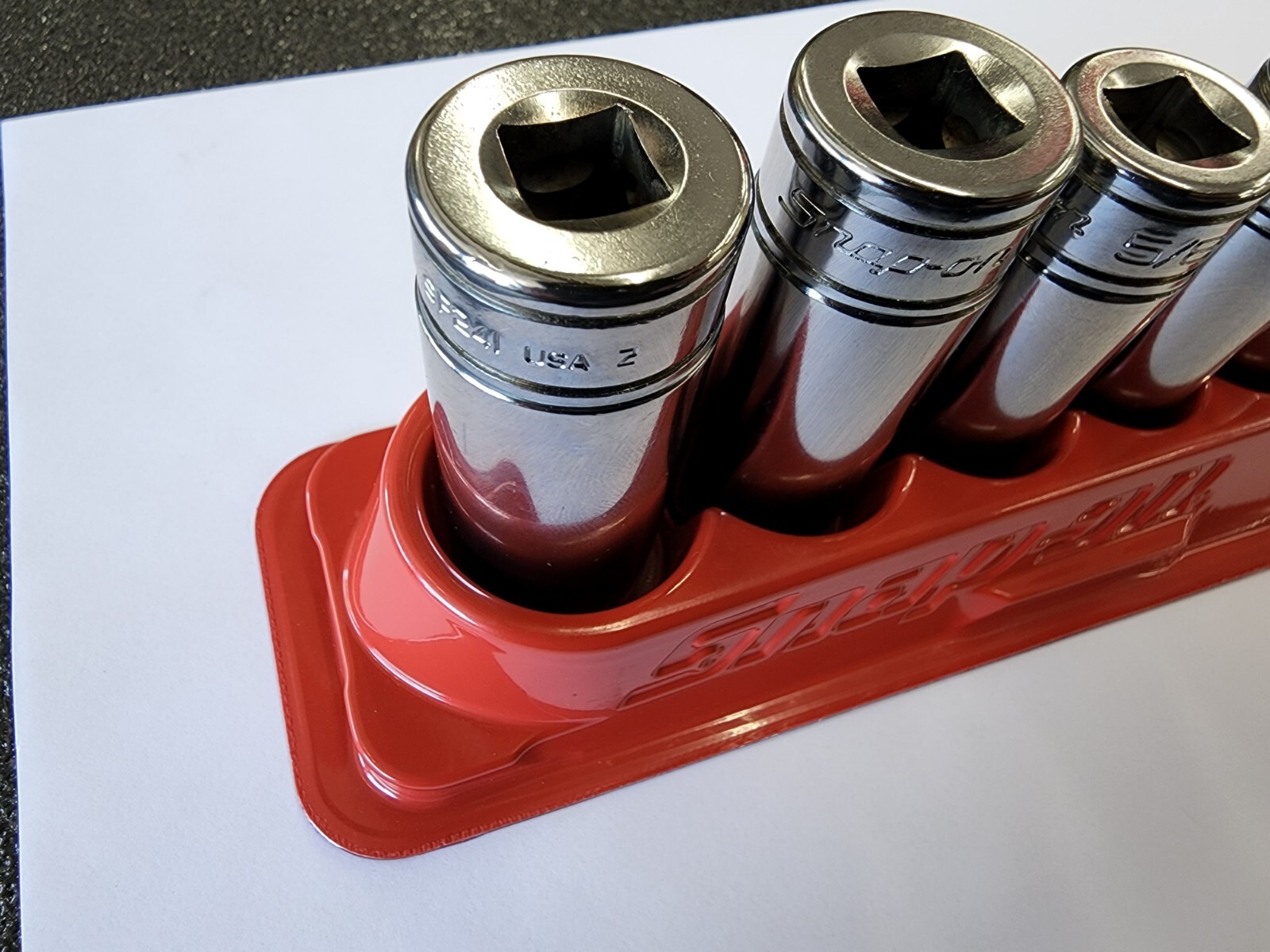 Snap-on Tools USA NEW 7pc 3/8″ Drive SAE 12 Point Deep Chrome Socket Set 207SFY