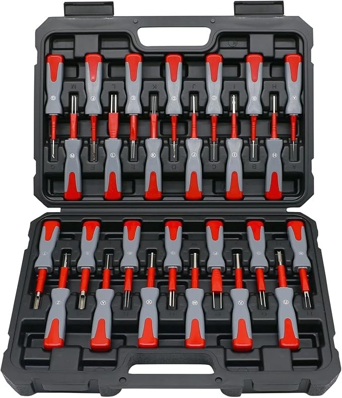 Terminal Removal Tool Kit 26PCS Automotive Depinning Tool Set Pin Removal for