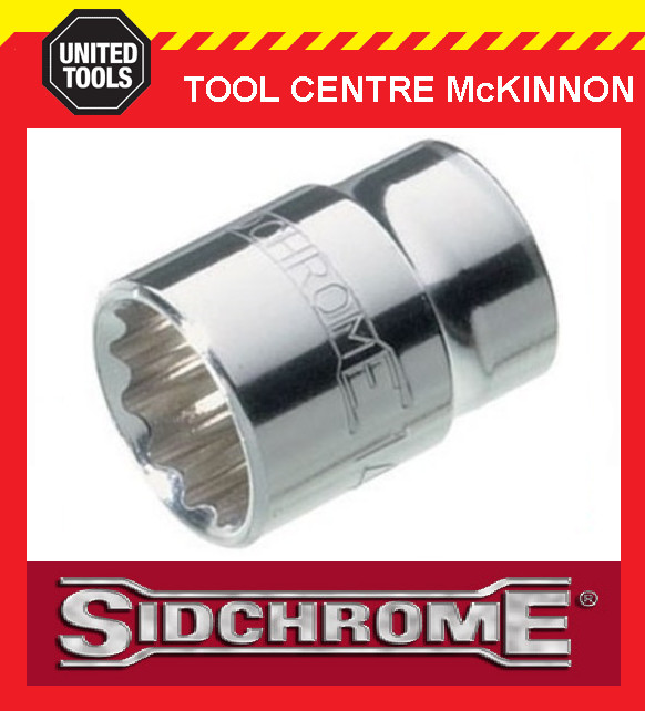 SIDCHROME SOCKETS – 3/8” DRIVE METRIC TORQUEPLUS STANDARD – ALL SIZES AVAILABLE