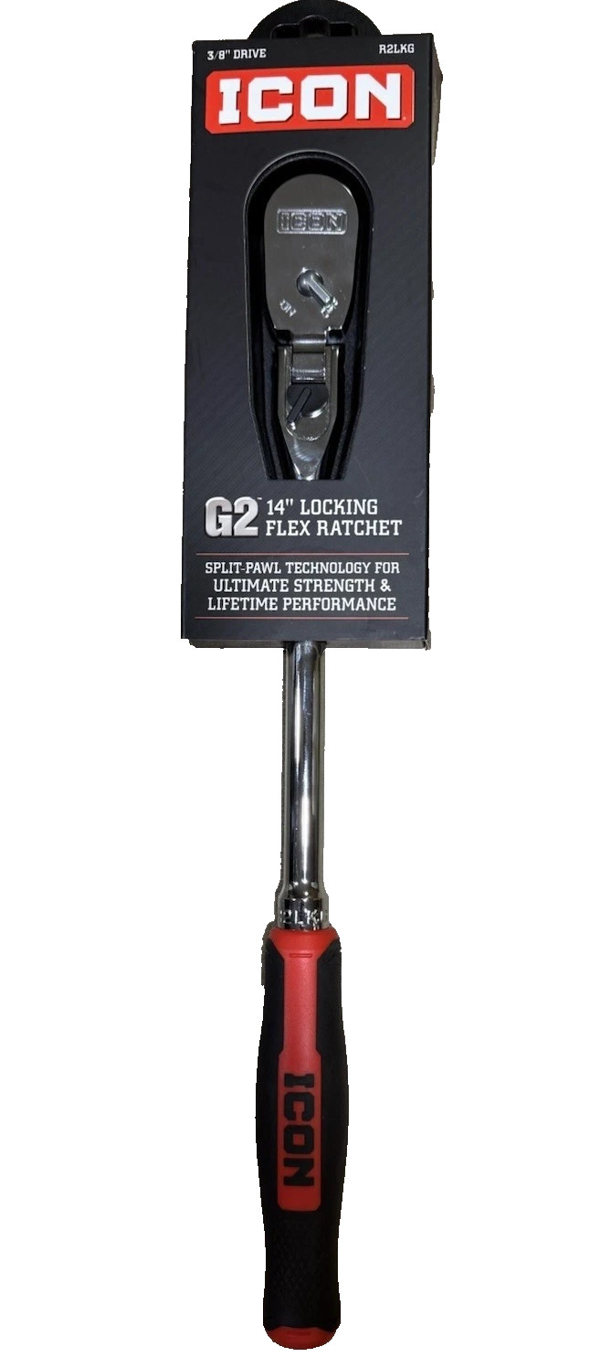 *NEW* Icon G2 3/8″ 14 in. Long Locking Flex Ratchet & Comfort Grip R2LKG 70446