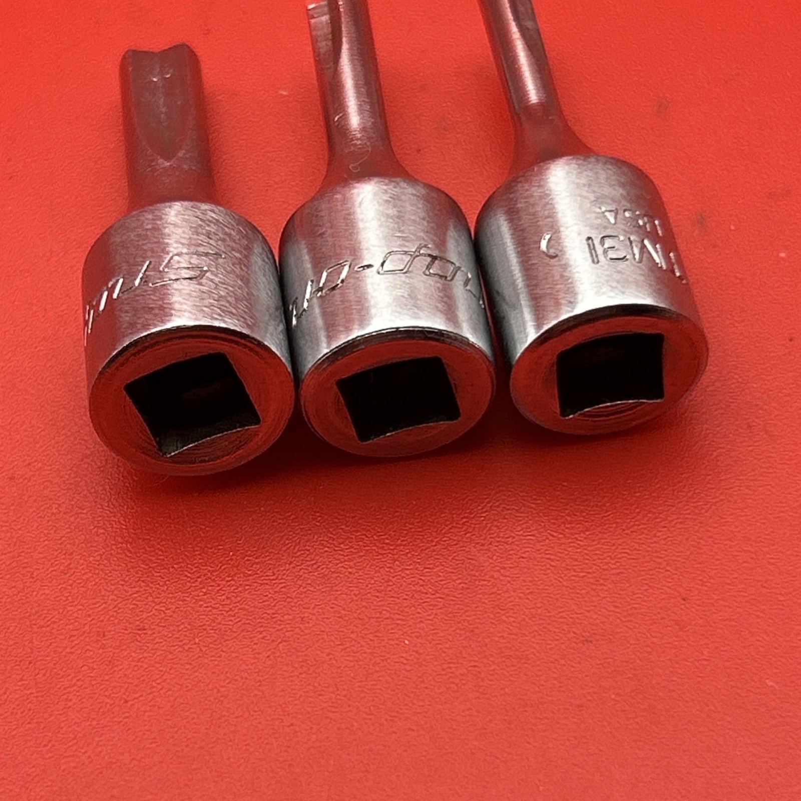 Snap On TM27 TM30 TM31 3 Piece Specialty 1/4″ Drive Clutch Driver Socket Set USA