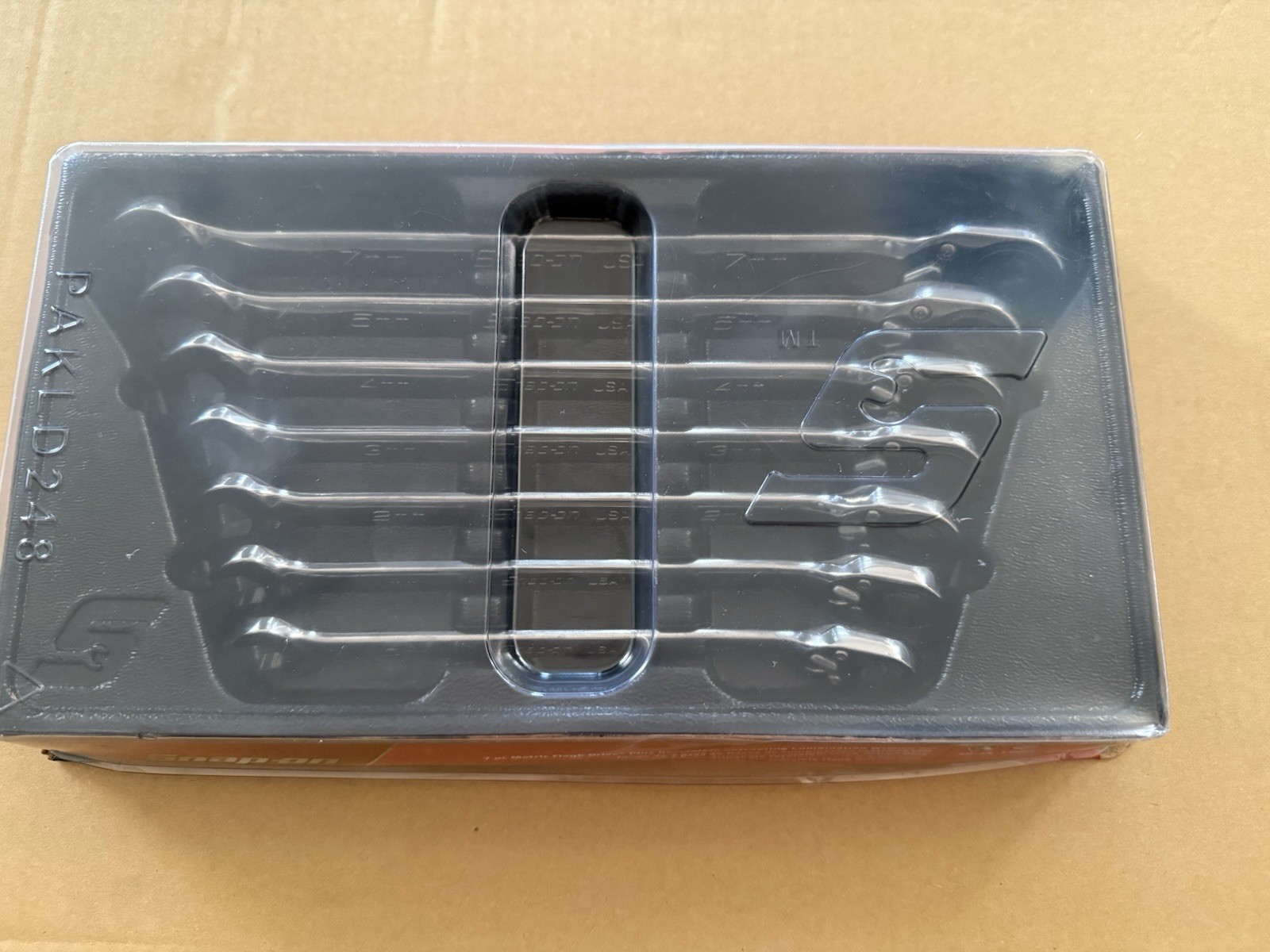 Snap On 7pc Metric Flank Drive Plus Reversible Ratcheting Combination Wrench Set
