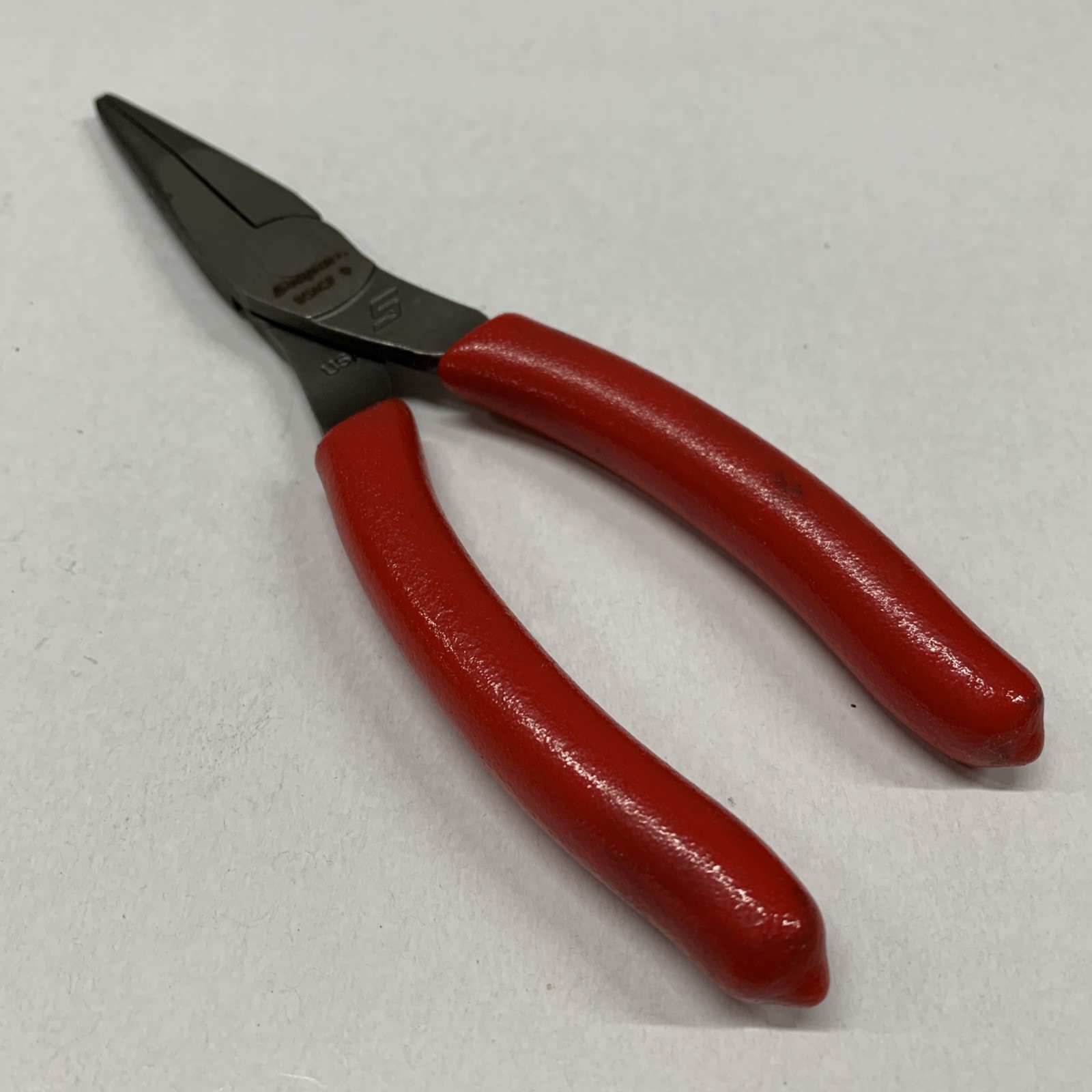 Snap On Tools USA 95ACF 6” RED Soft Grip Talon Grip Needle Nose Pliers NEW