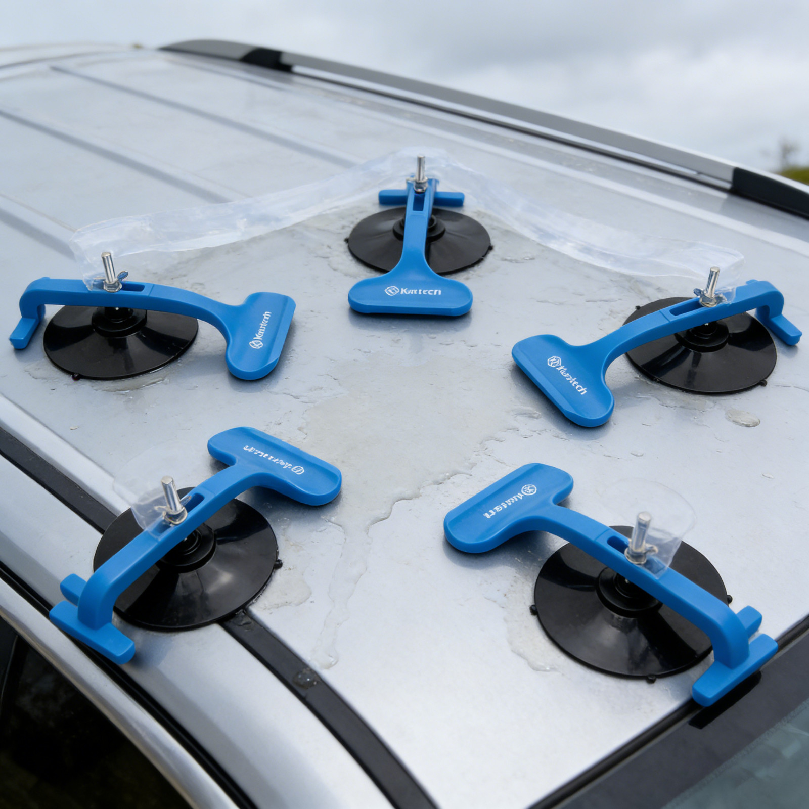 6PCS Suction Cup Clamp Kit for Car Windshield Glass Holder Repair Installation