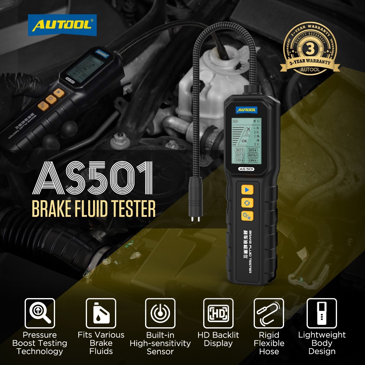 Electric Brake Fluid Bleeder Machine Bleeding Vacuum Pressure Brake Fluid Tester